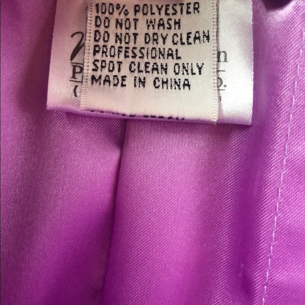 ONLY WORN ONCE! Tony Bowls Purple Strapless Dress - Picture 6 of 7